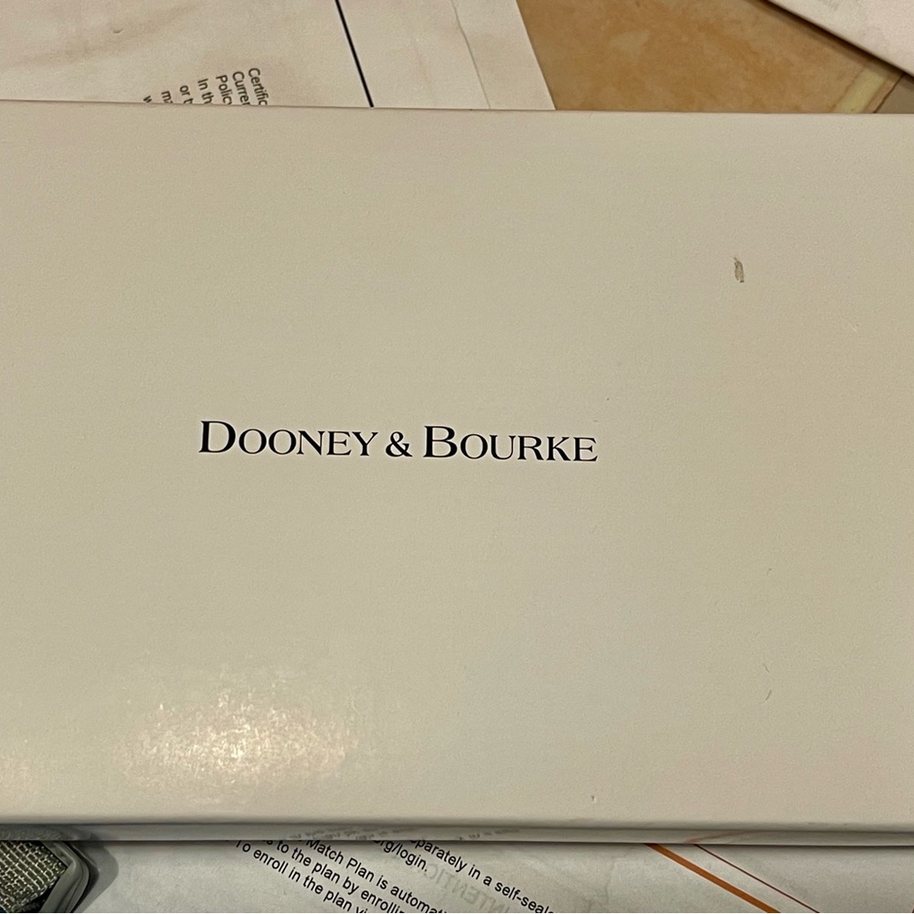 Dooney & Bourke White and Gold Wallet